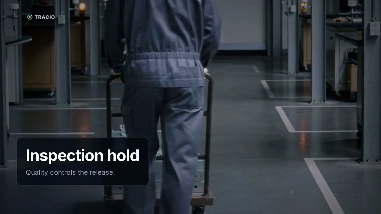 Aerospace manufacturing: parts custody, kit checks and tool control
